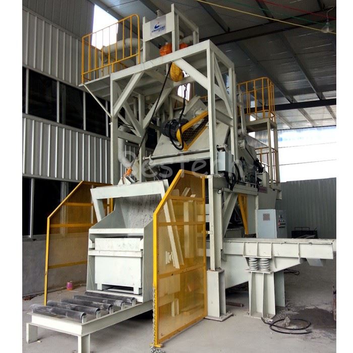 automatic rotary drum shot blasting machine4